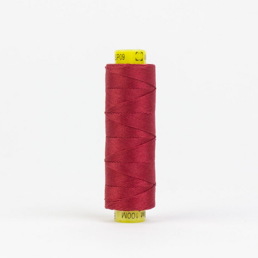 Spagetti 12wt Egyptian Cotton Thread - 109yd Spool - Deep Rich Tomato Red SP-09