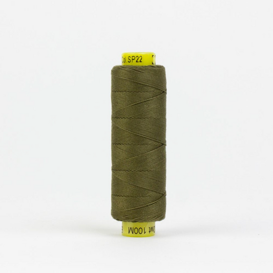 Spagetti 12wt Egyptian Cotton Thread - 109yd Spool - Army Green SP-22