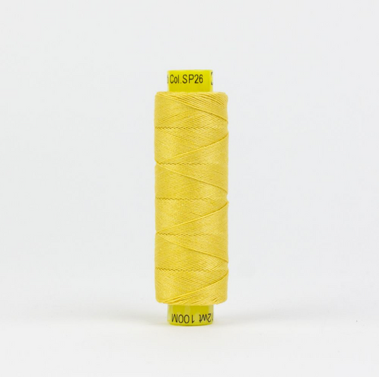 Spagetti 12wt Egyptian Cotton Thread - 109yd Spool - Soft Yellow SP-26