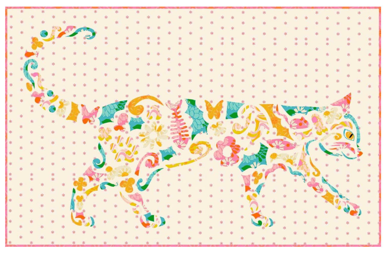 Laser Cut Quilts Kit - "Feline" by Ashley K Designs