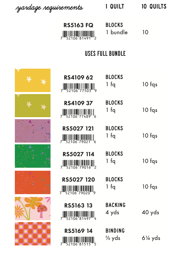 animal animal by Ruby Star Collaborative : Hexie Square Quilt Kit (Estimated Arrival Feb. 2025)