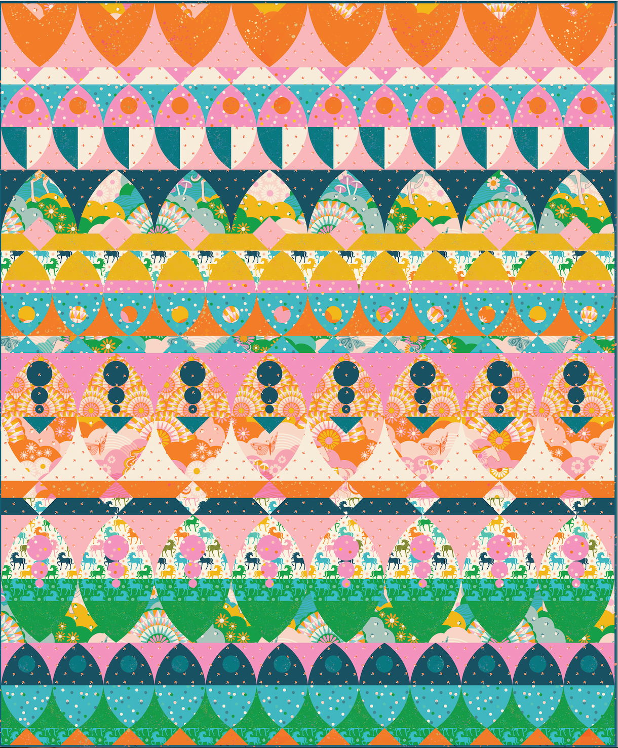 Carousel by Melody Miller : Bohemian Born Quilt Kit (Estimated Arrival Feb. 2025)
