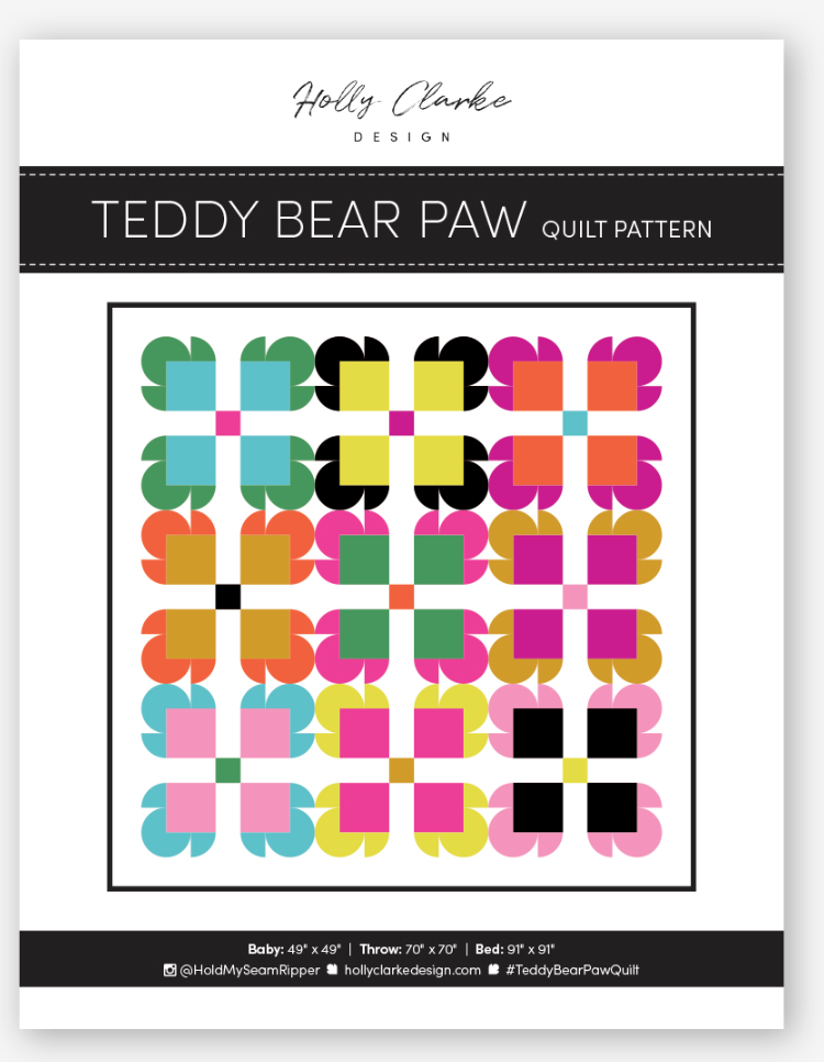 Carousel by Melody Miller : Teddy Bear Paw Quilt Kit (Estimated Arrival Feb. 2025)