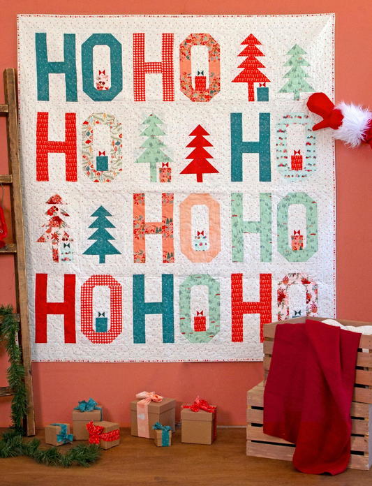 Christmas in the Cabin by AGF Studios - Ho Ho Ho Quilt Kit