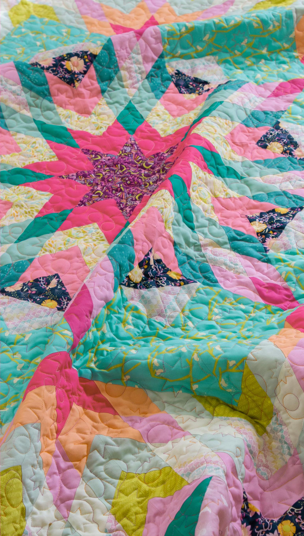 Sunrise Sunset by Jessica Swift  ~  Rosette Quilt Kit