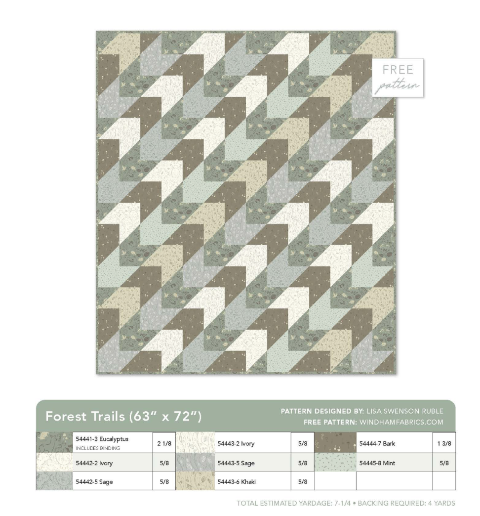 Forest Tales by Whistler Studios - Forest Trails Quilt Kit (Estimated Arrival - January 2025)