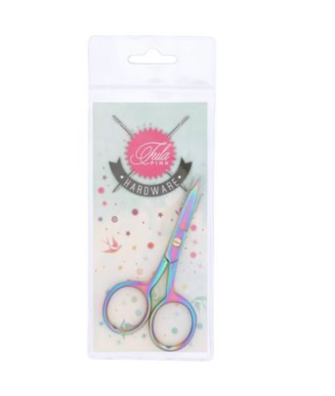 Tula Pink Large Ring Micro Tip Scissors TP711T - Special Order