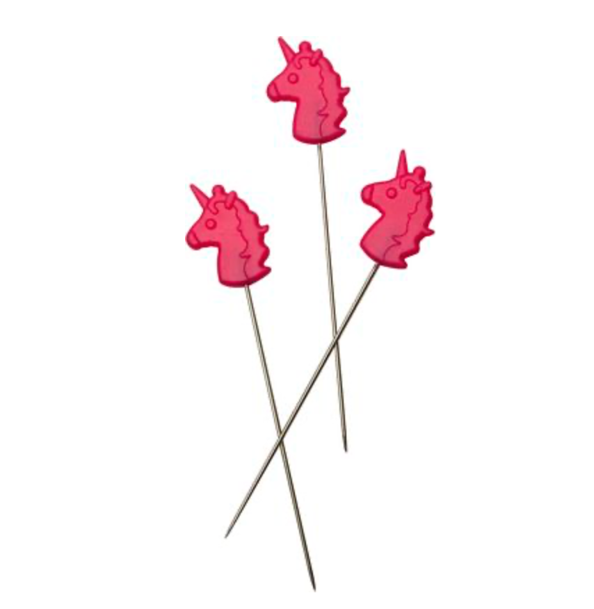 Tula Pink Unicorn Head Straight Pins 30 ct. TPUNICORNPINS - Special Order