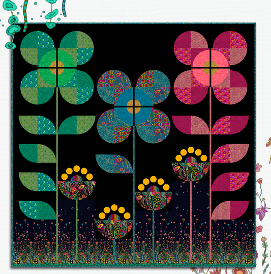 Twilight by Sally Kelly: Blossoming Garden Quilt Kit (Estimated Arrival Feb 2025)