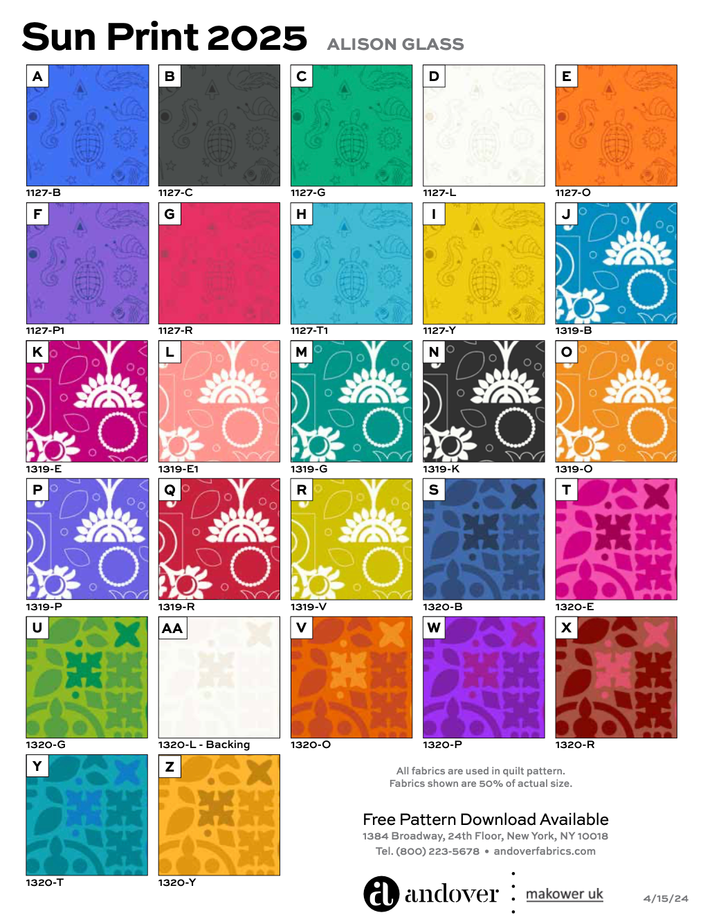 Sun Print 2025 by Alison Glass : Crossover Quilt Kit (Estimated Arrival January 2025)