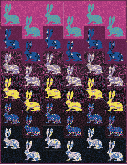 Glow Garden by Sarah Watts: Jacks the Jackrabbit Quilt Kit (Estimated Arrival June 2025)