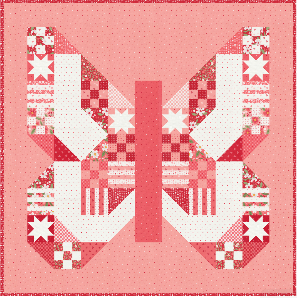 Love Blooms by Lella Boutique  :  Butterfly Patch Quilt Kit (Estimated Arrival Nov. 2024)