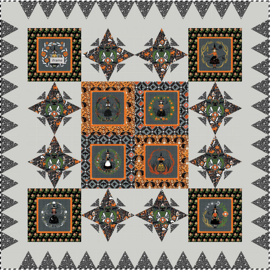 Witchy Ways by Cori Dantini : Coven Quilt Kit (Estimated Ship Date June 2025)