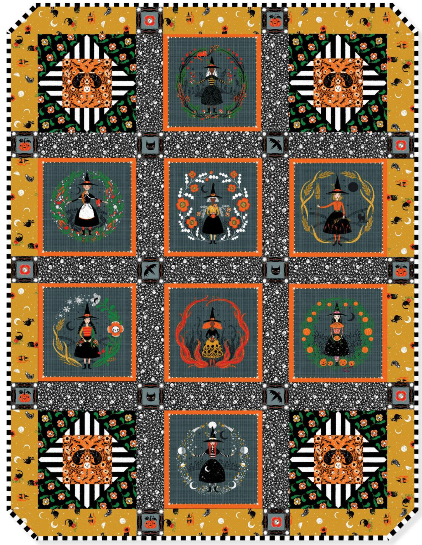 Witchy Ways by Cori Dantini : Hocus Pocus Quilt Kit (Estimated Ship Date June 2025)