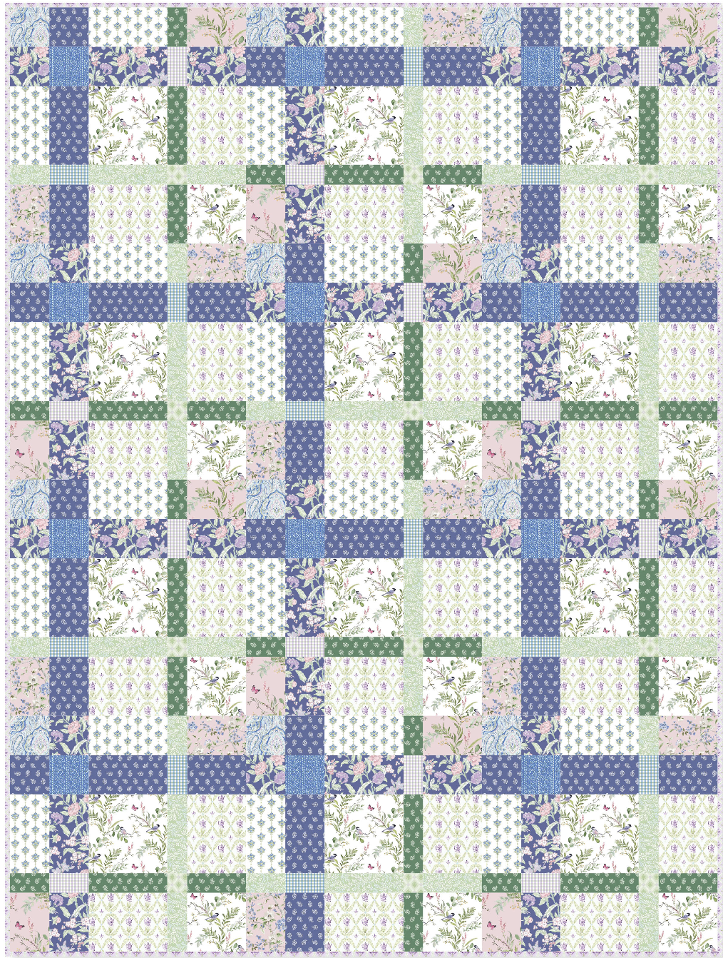 New Traditional by Lillian August: Shabby Plaid Quilt Kit (Estimated Ship Date July 2025)