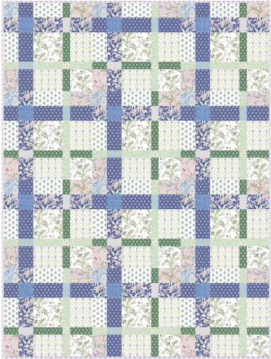 New Traditional by Lillian August: Shabby Plaid Quilt Kit (Estimated Ship Date July 2025)