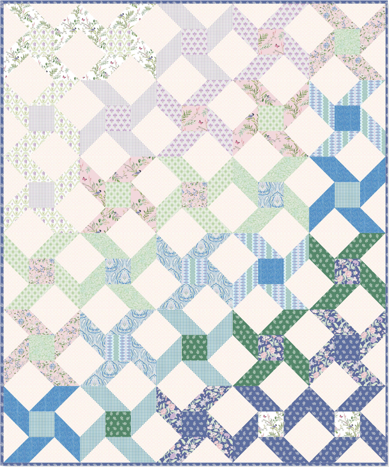 New Traditional by Lillian August: Liverpool Lane Quilt Kit (Estimated Ship Date July 2025)