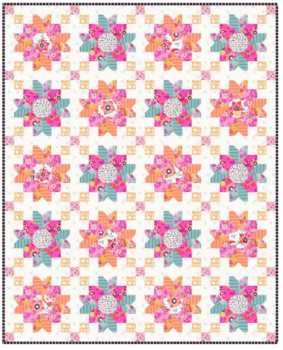 Memories Unfold by Stephanie Organes : Blooming Meadow Quilt Kit (Estimated Ship Date April 2025)