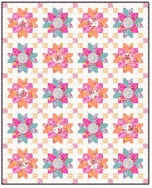 Memories Unfold by Stephanie Organes : Blooming Meadow Quilt Kit (Estimated Ship Date April 2025)