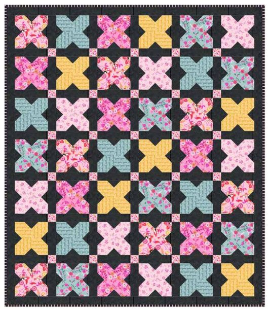 Memories Unfold by Stephanie Organes: Kisses & Memories Quilt Kit (Estimated Ship Date April 2025)