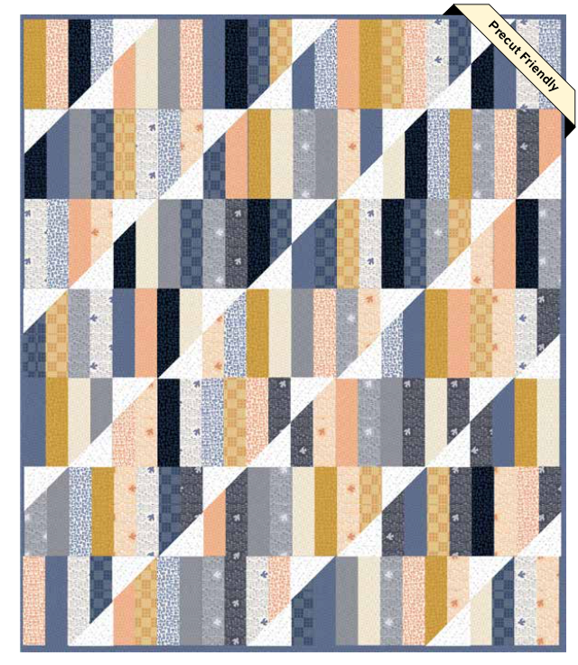 Conway Cottage by Karen Lewis Textiles : Happy Stripes Quilt Kit (Estimated Arrival April 2025)