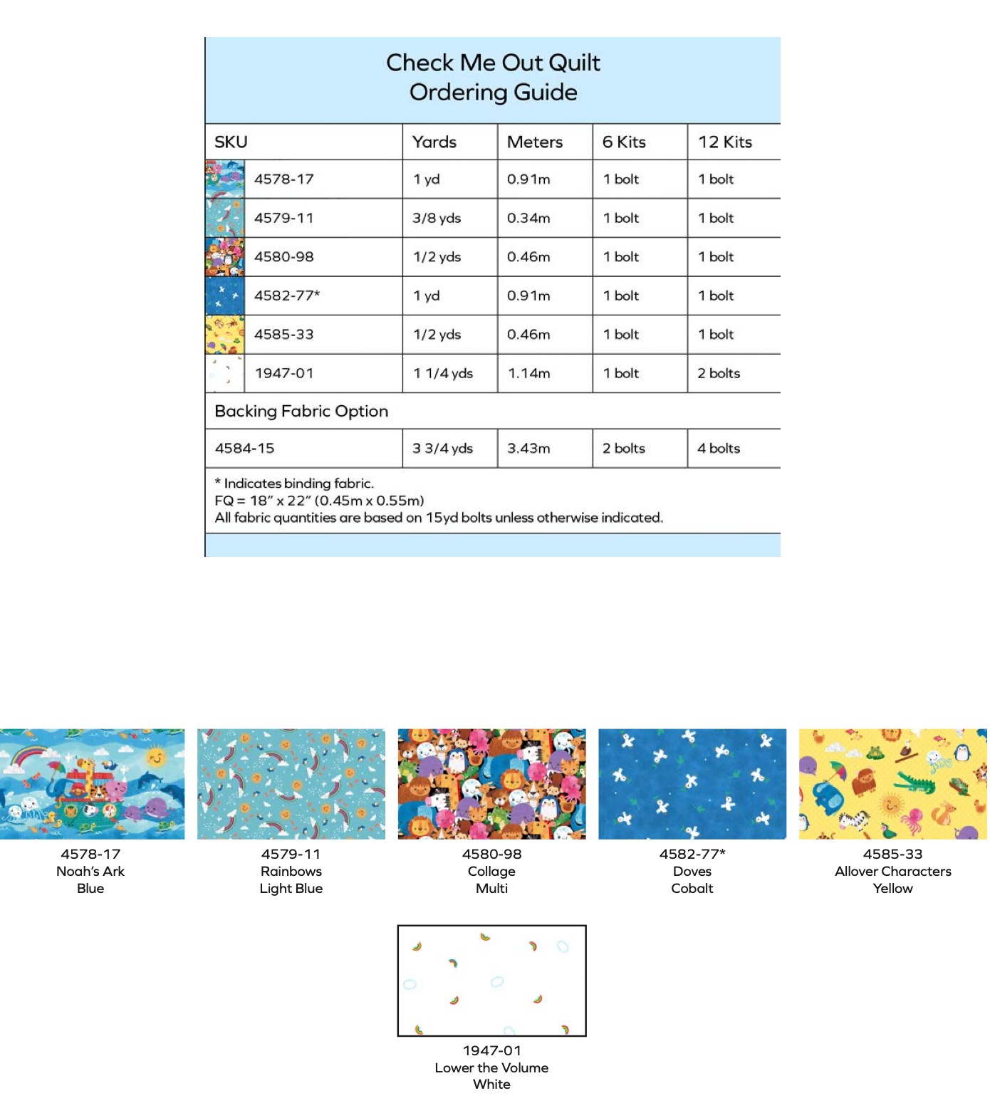 Noah and Friends by Lindsey Sagar : Check Me Out Quilt Kit