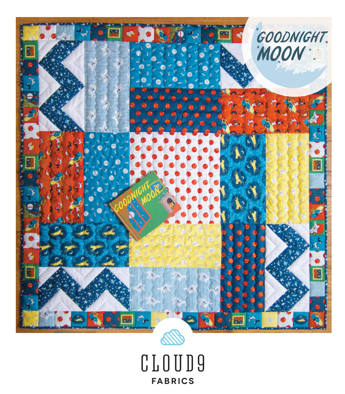 Goodnight Moon by Cloud9 Fabrics : Free PDF Playmat Quilt Pattern