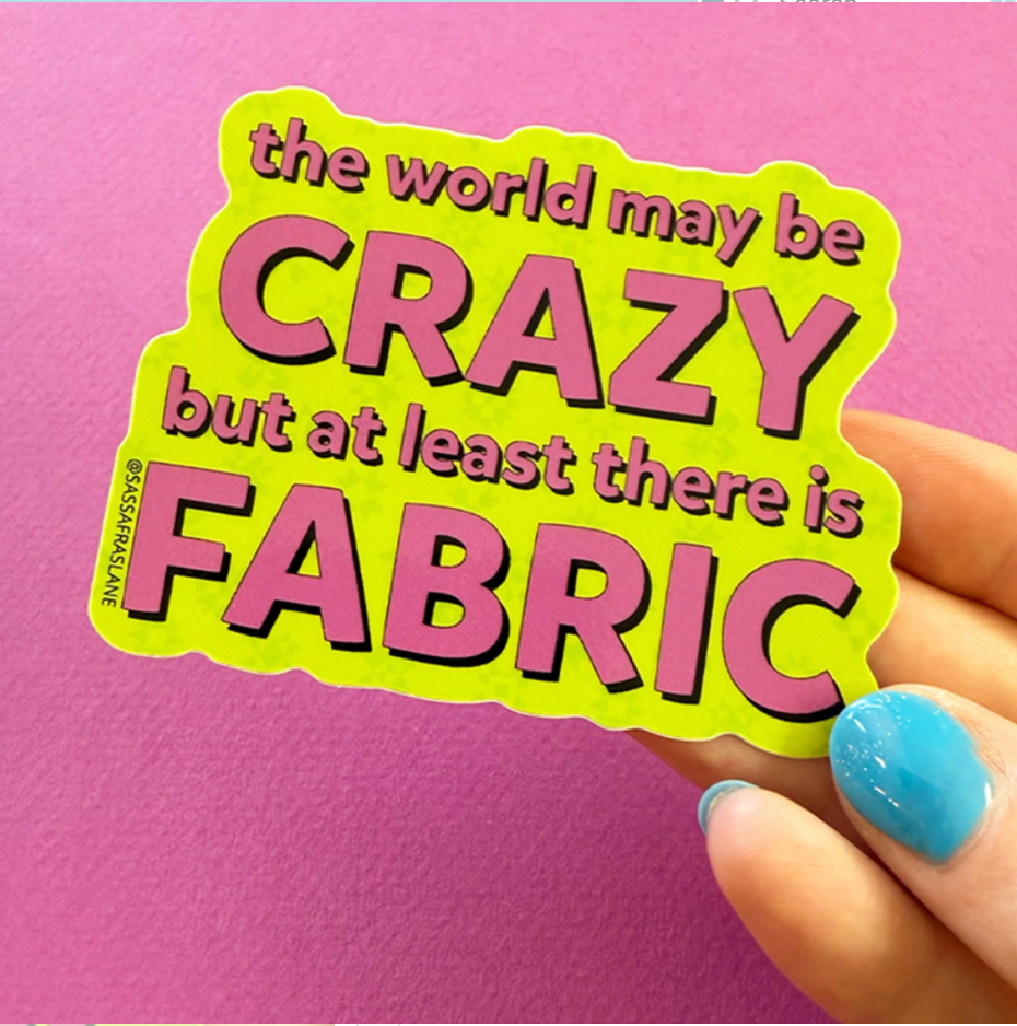The World is Crazy Sticker by Sassafras Lane