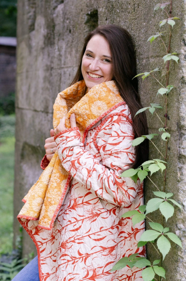 Cozy Cascade - Quilted Oversized Cartigan Pattern by Rachel Rossi Design