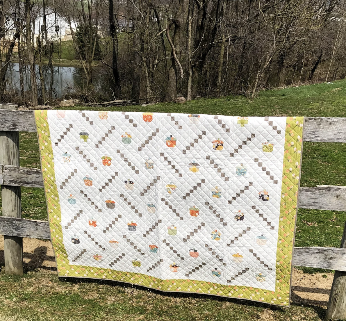 Acorns Quilt Pattern by Coriander Quilts