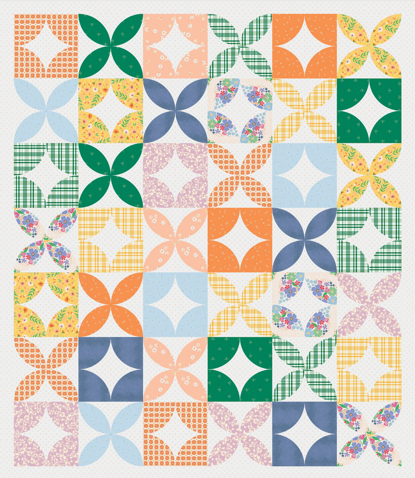 Mod Dreams Quilt Kit featuring Daisy by Maureen Cracknell