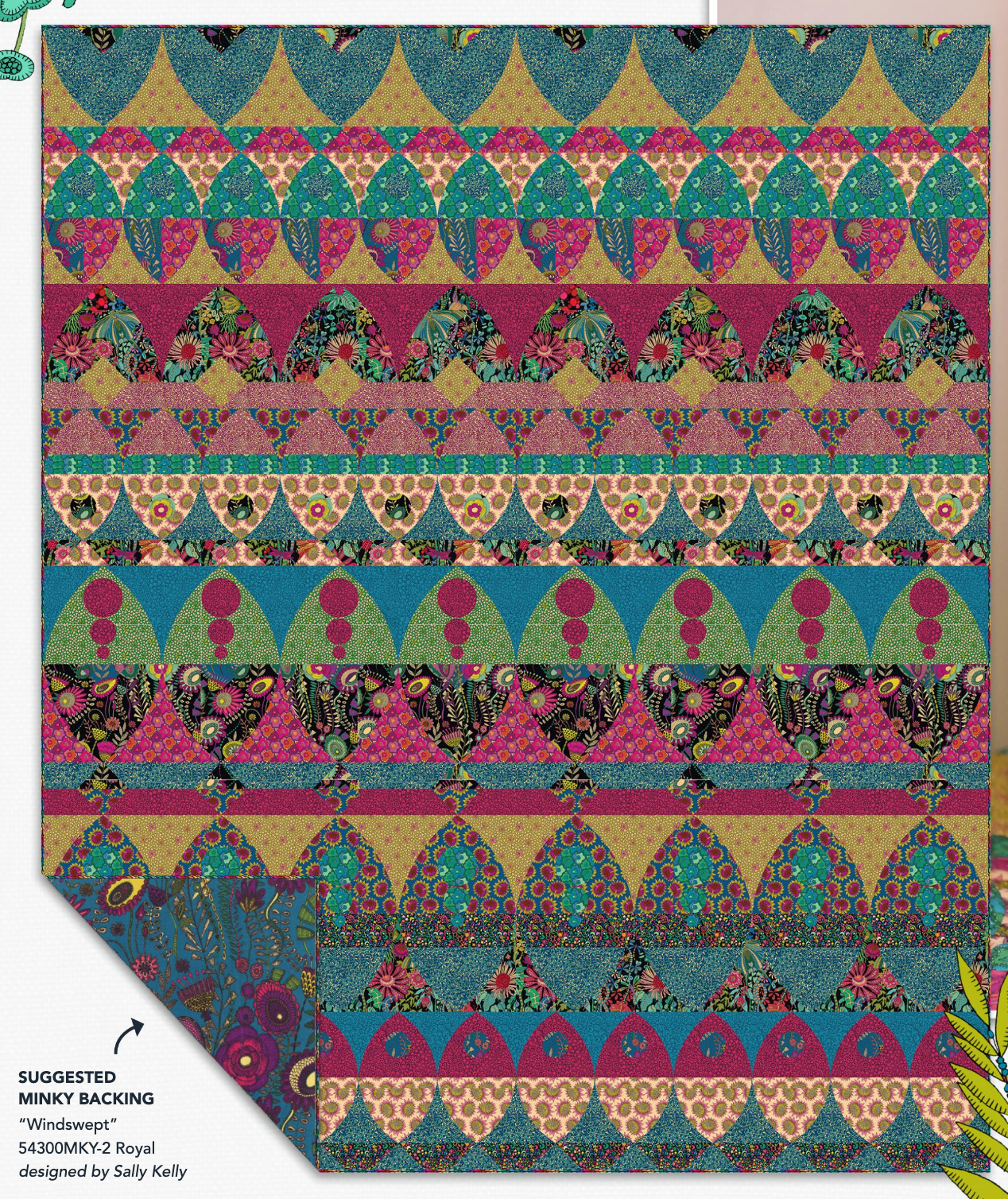 Twilight by Sally Kelly: Bohemian Born Quilt Kit (Estimated Arrival Feb 2025)