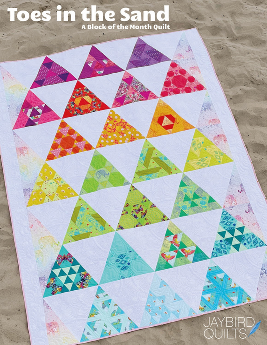 Toes in the Sand Book & Hex N More Ruler Bundle by Jaybird Quilts