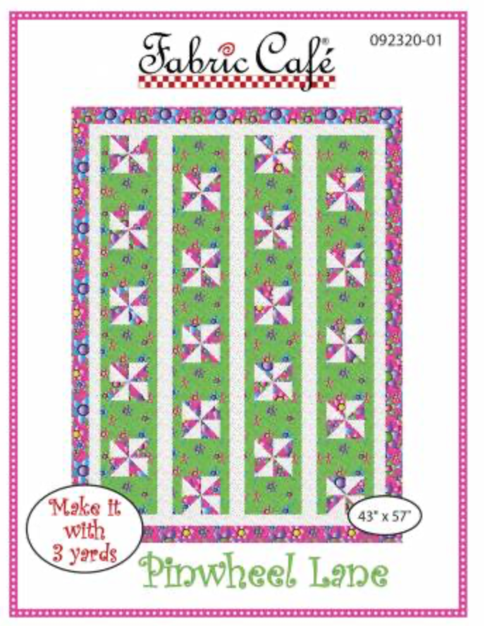 Flower Bloom by AGF Studio - Pinwheel Lane by Fabric Cafe 3 Yard Quilt Kit