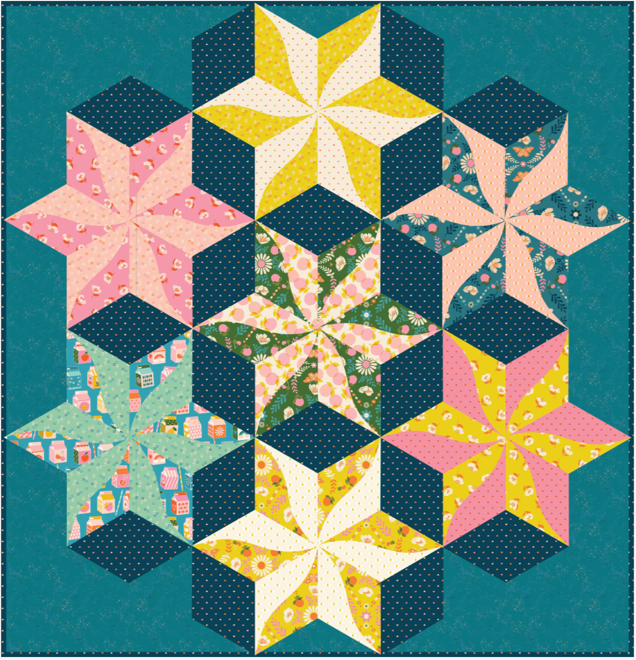 Juicy by Melody Miller - Constellation Quilt Kit