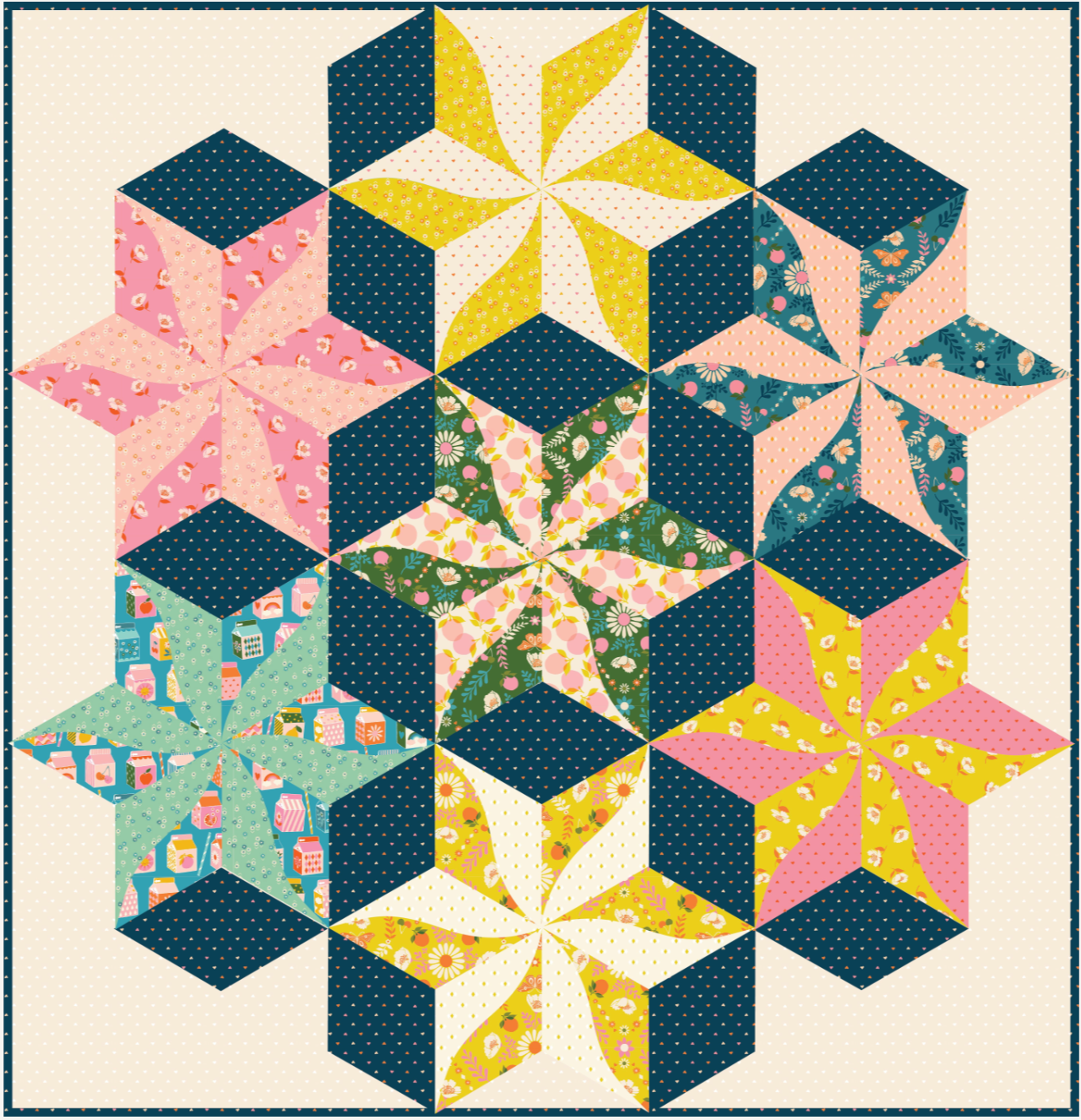 Juicy by Melody Miller - Constellation Quilt Kit