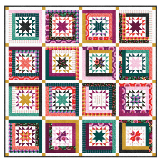 Cabin Nights featuring June by Laura C. Moyer: Quilt Kit