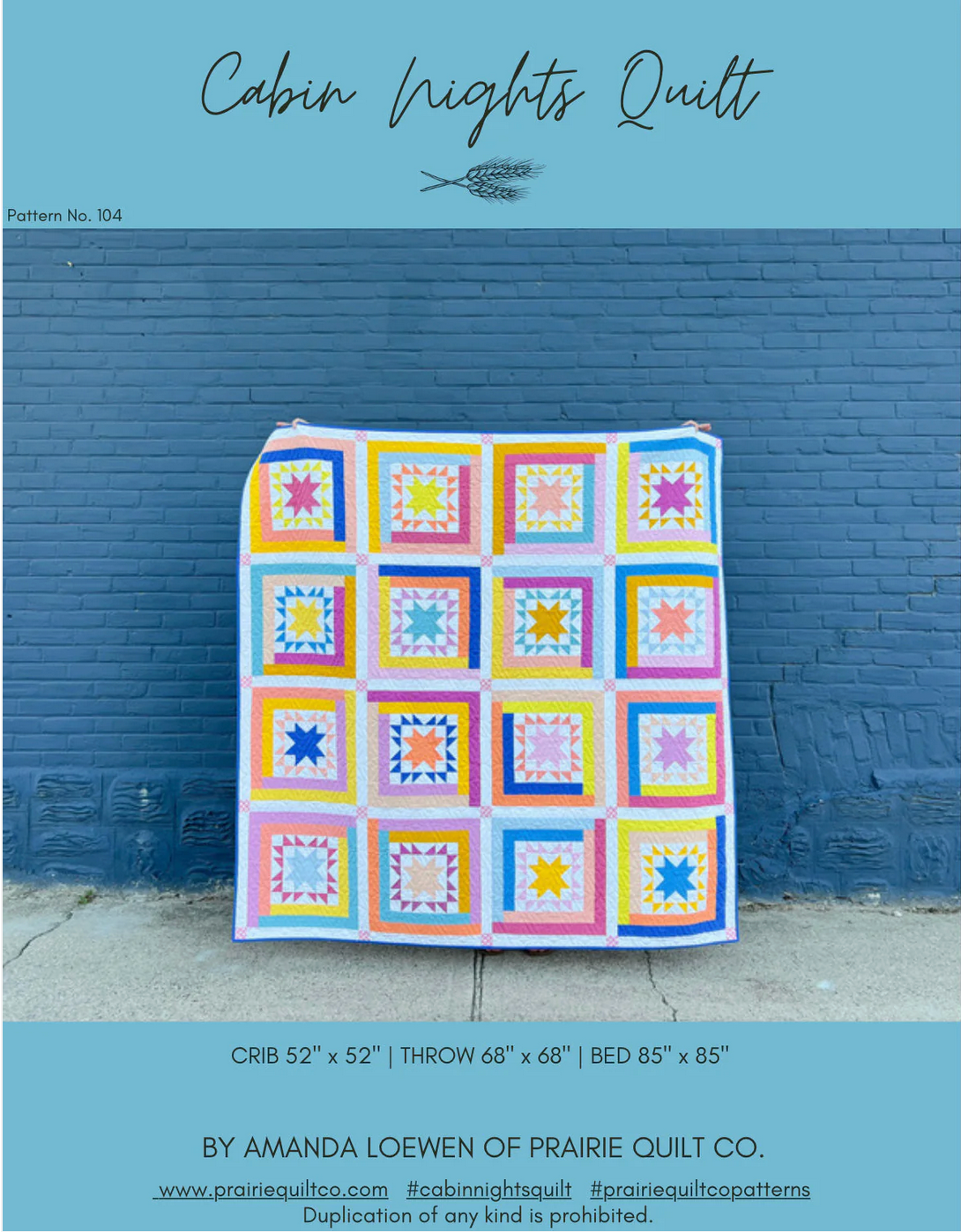 Cabin Nights featuring June by Laura C. Moyer: Quilt Kit