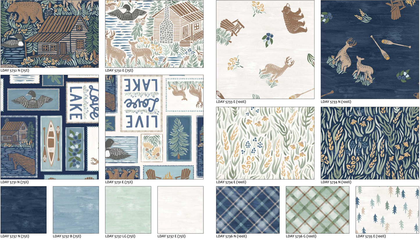 Lakeside Days by Laura Marshall 2.5" Strips (Expected March 2025)