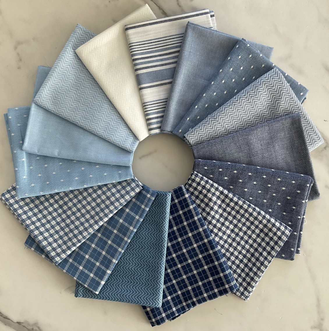 Denim & Daisies Wovens by Fig Tree & Co.: Chevron Twill 12222 12