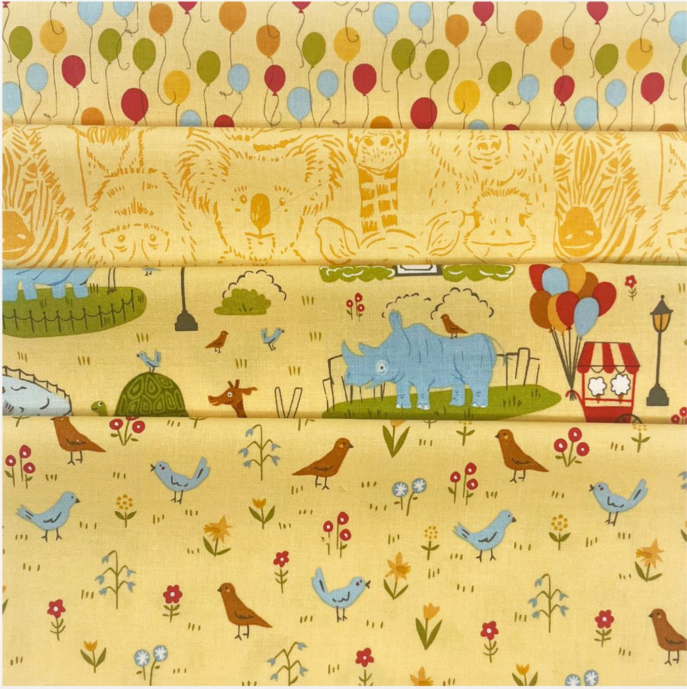 Animal Park Fun by Stacy Iest Hsu : Fabric Bundles Including Panel