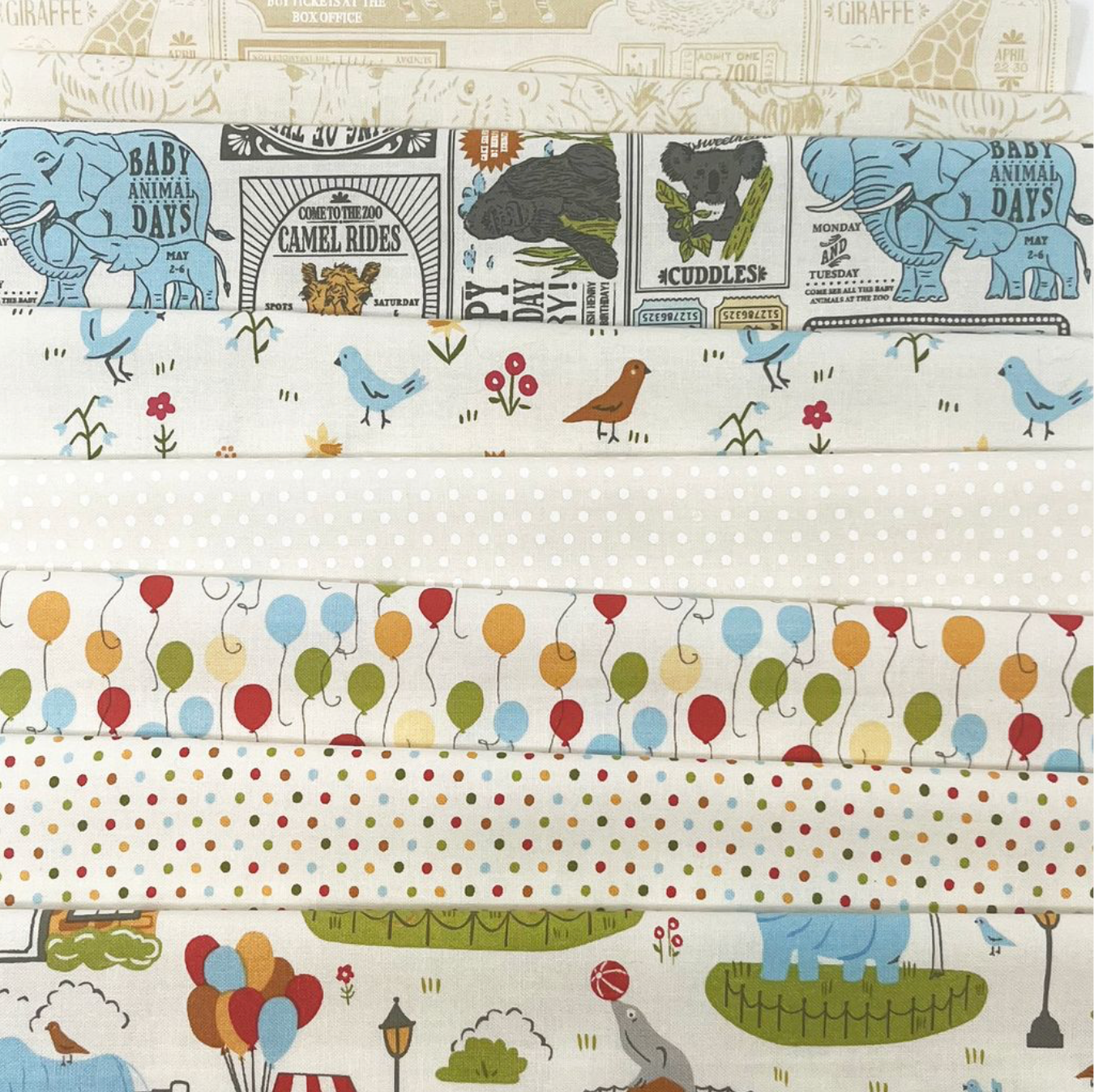 Animal Park Fun by Stacy Iest Hsu : Fabric Bundles Including Panel