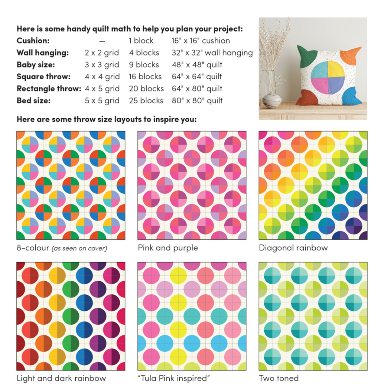 Dot Matrix Quilt Pattern by Holly Clarke Design