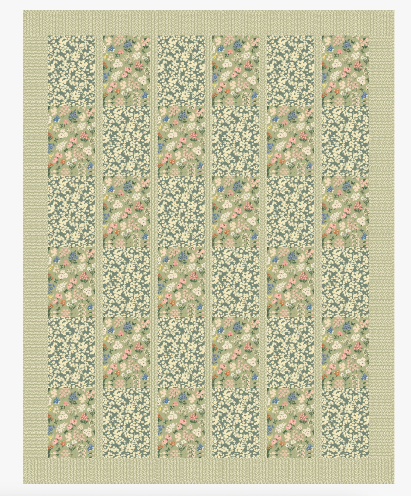 Lickity Split Quilt featuring A Year In Petals by Bonnie Christine - 3 Yard Quilt Kit