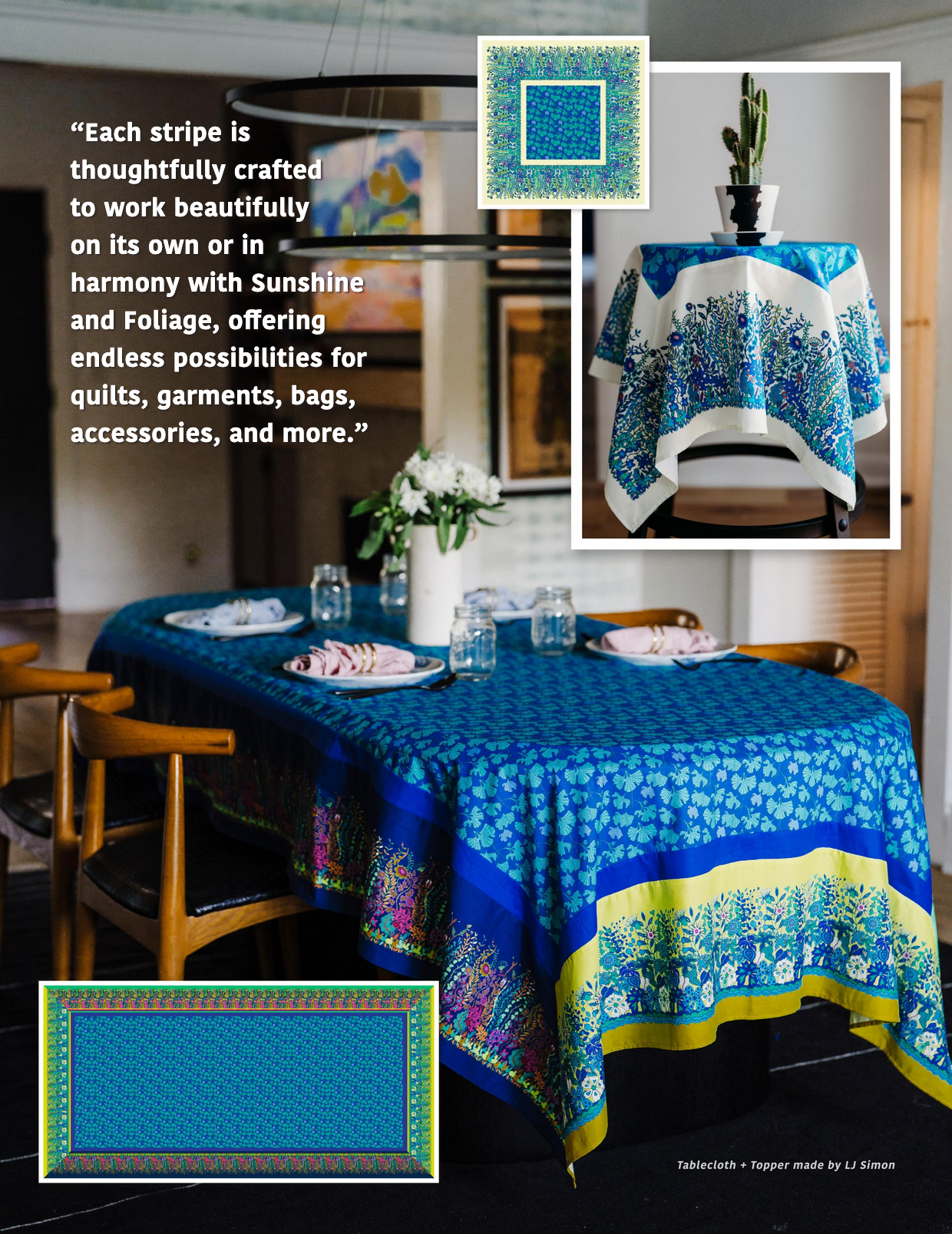 Sunshine by Sally Kelly : Sunshine Tablecloth & Topper Kit
