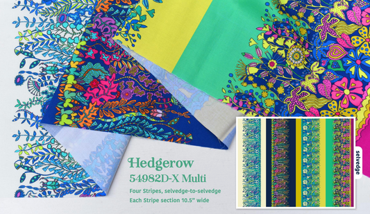 Sunshine by Sally Kelly : Hedgerow Multi Border 54982D-X Multi