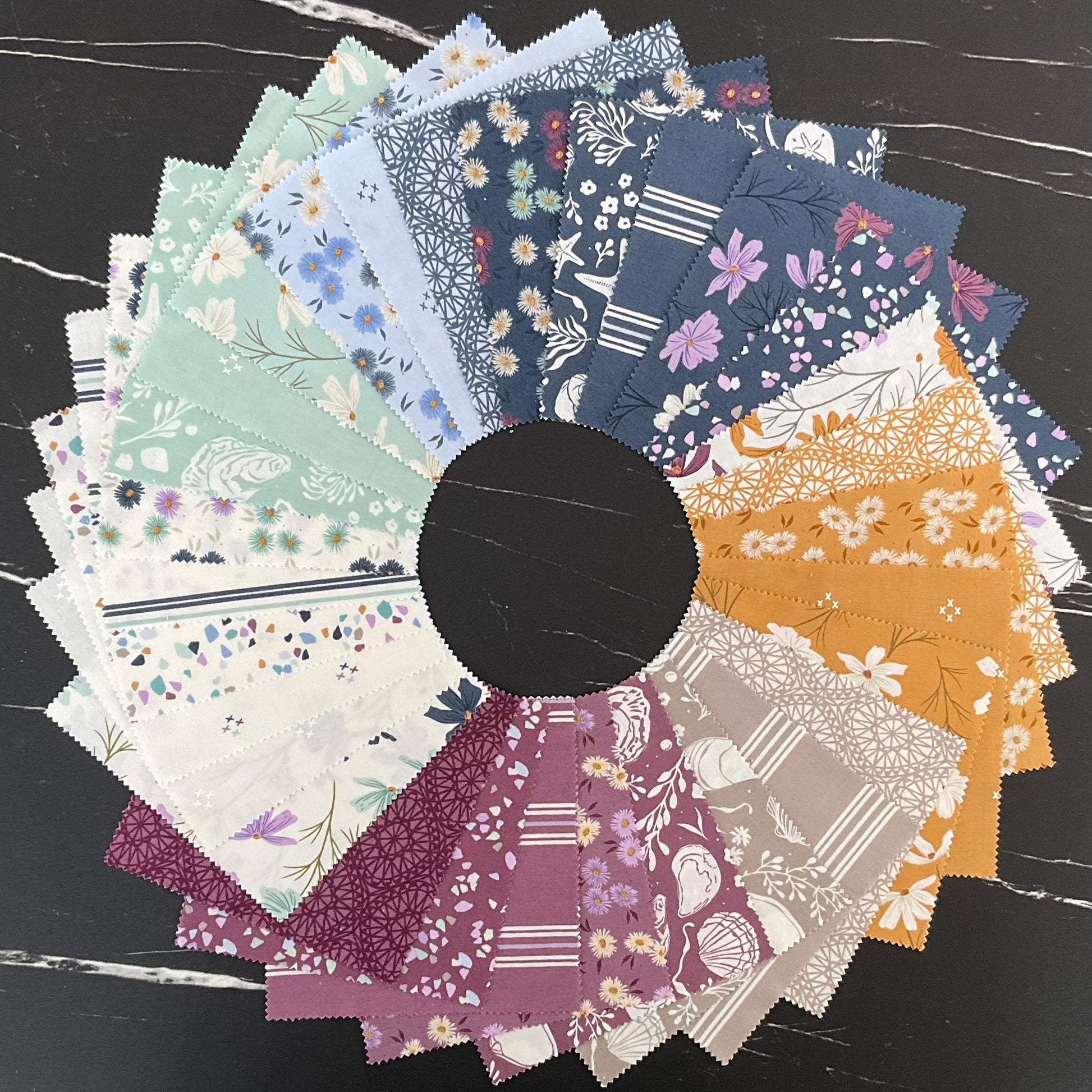 Seaglass Summer by Sweetfire Road : Charm Pack