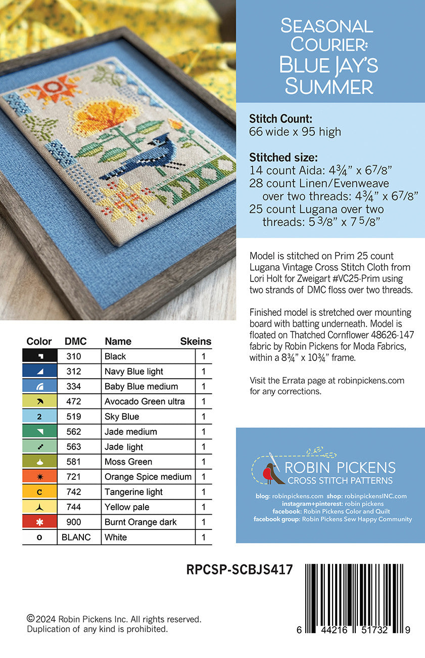 Seasonal Courier: Blue Jay's Summer # RPCSP-SCBJS417 - Special Order