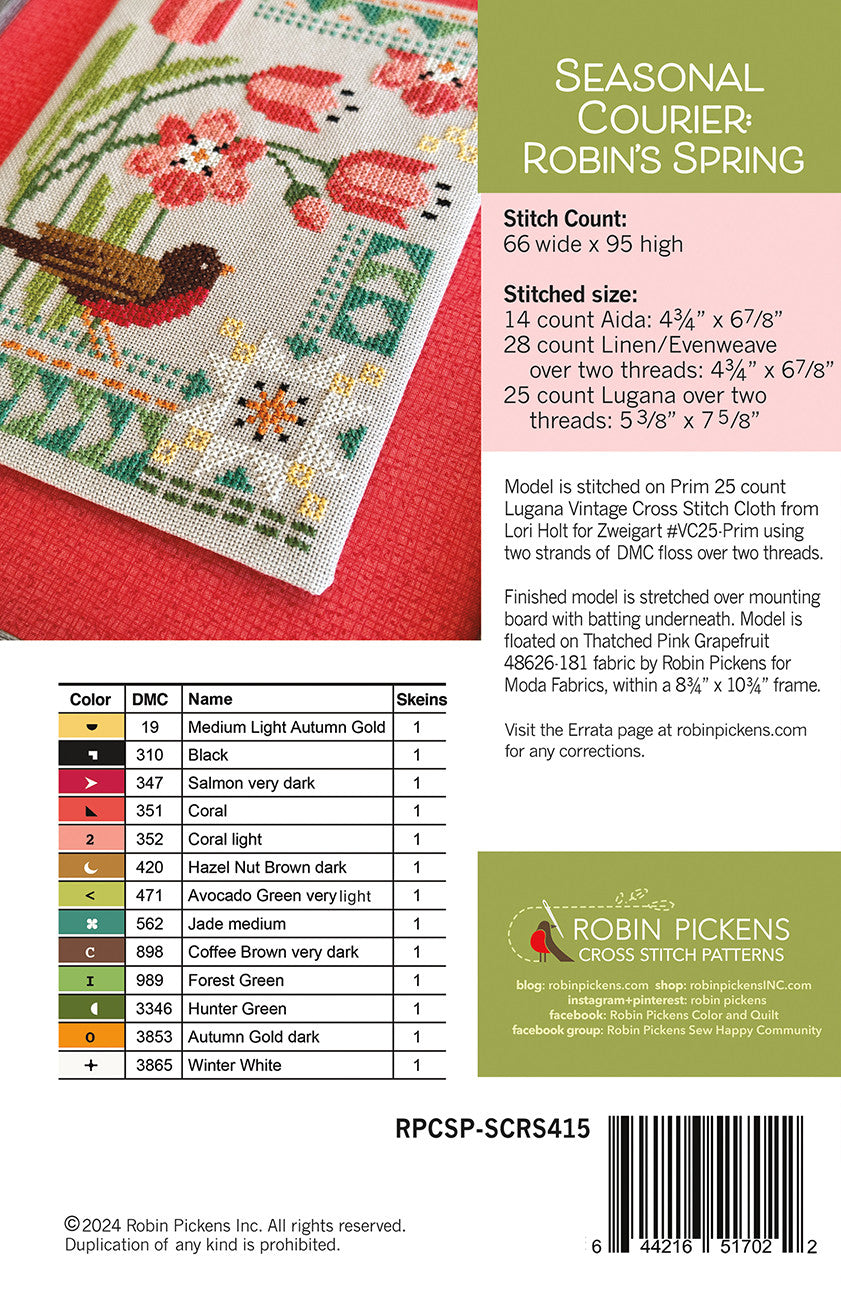 Seasonal Courier: Robin's Spring # RPCSP-SCRS415 - Special Order