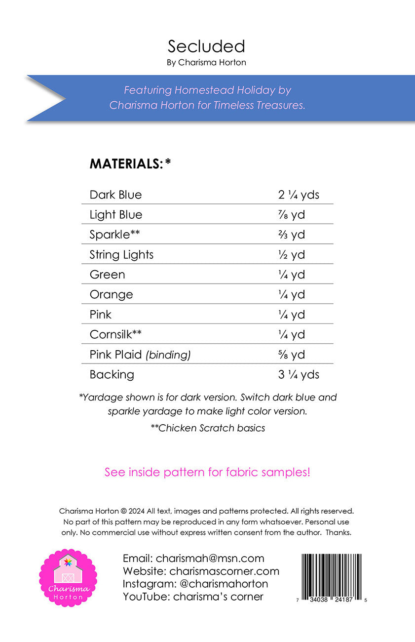 Secluded # CH-502 - Special Order